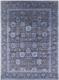 Grey Persian Handmade Wool & Silk Rug - 9' 2" X 12' 3" - Golden Nile