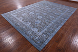 Grey Persian Handmade Wool & Silk Rug - 9' 2" X 12' 3" - Golden Nile