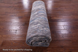 Abstract Contemporary Hand Knotted Wool & Silk Rug - 9' 0" X 12' 0" - Golden Nile