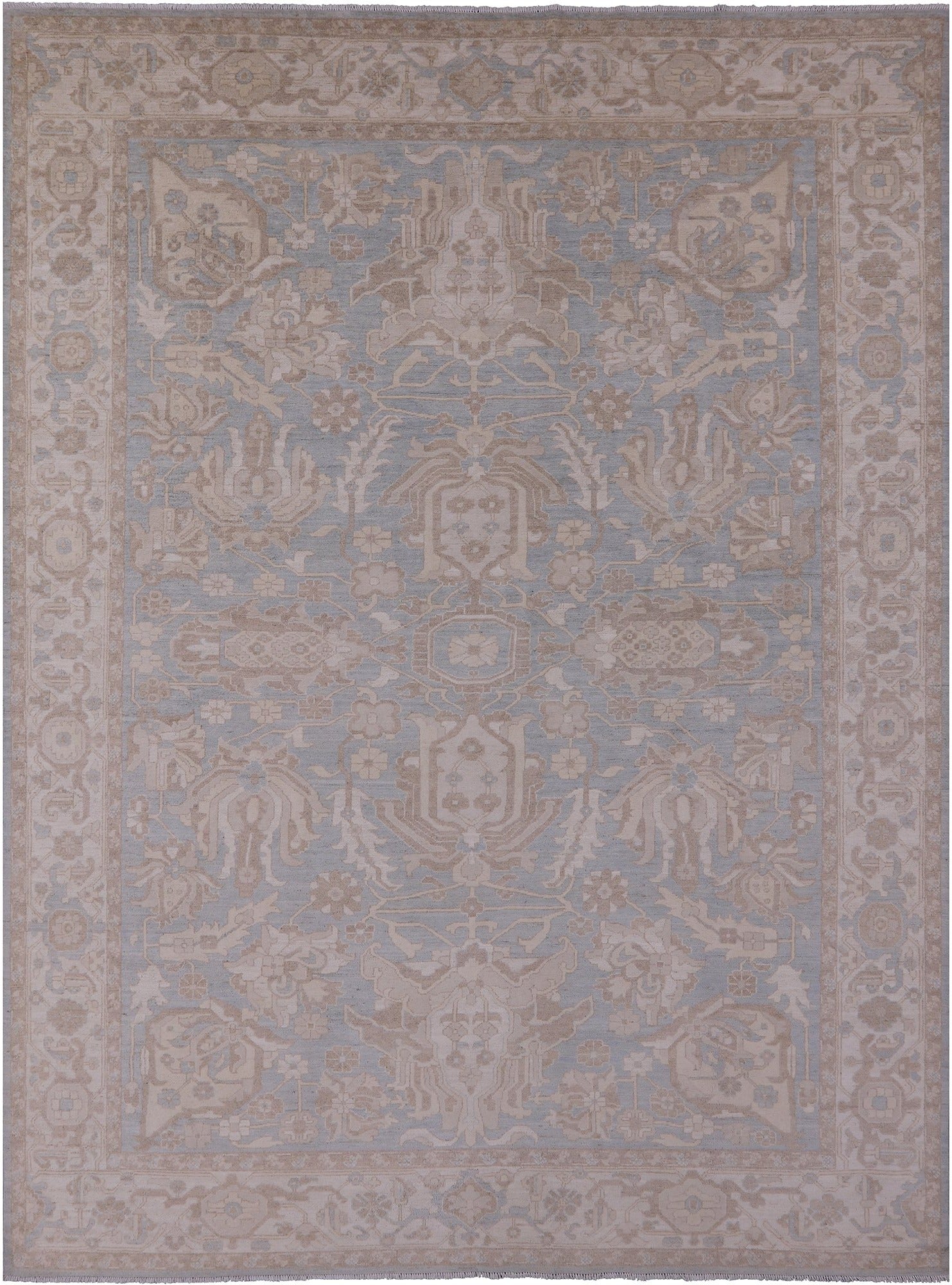 Persian Fine Serapi Handmade Wool Rug - 9' 1" X 12' 0" - Golden Nile