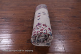 Ivory William Morris Handmade Wool Rug - 9' 0" X 11' 10" - Golden Nile