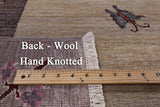 Ivory William Morris Handmade Wool Rug - 9' 0" X 11' 10" - Golden Nile