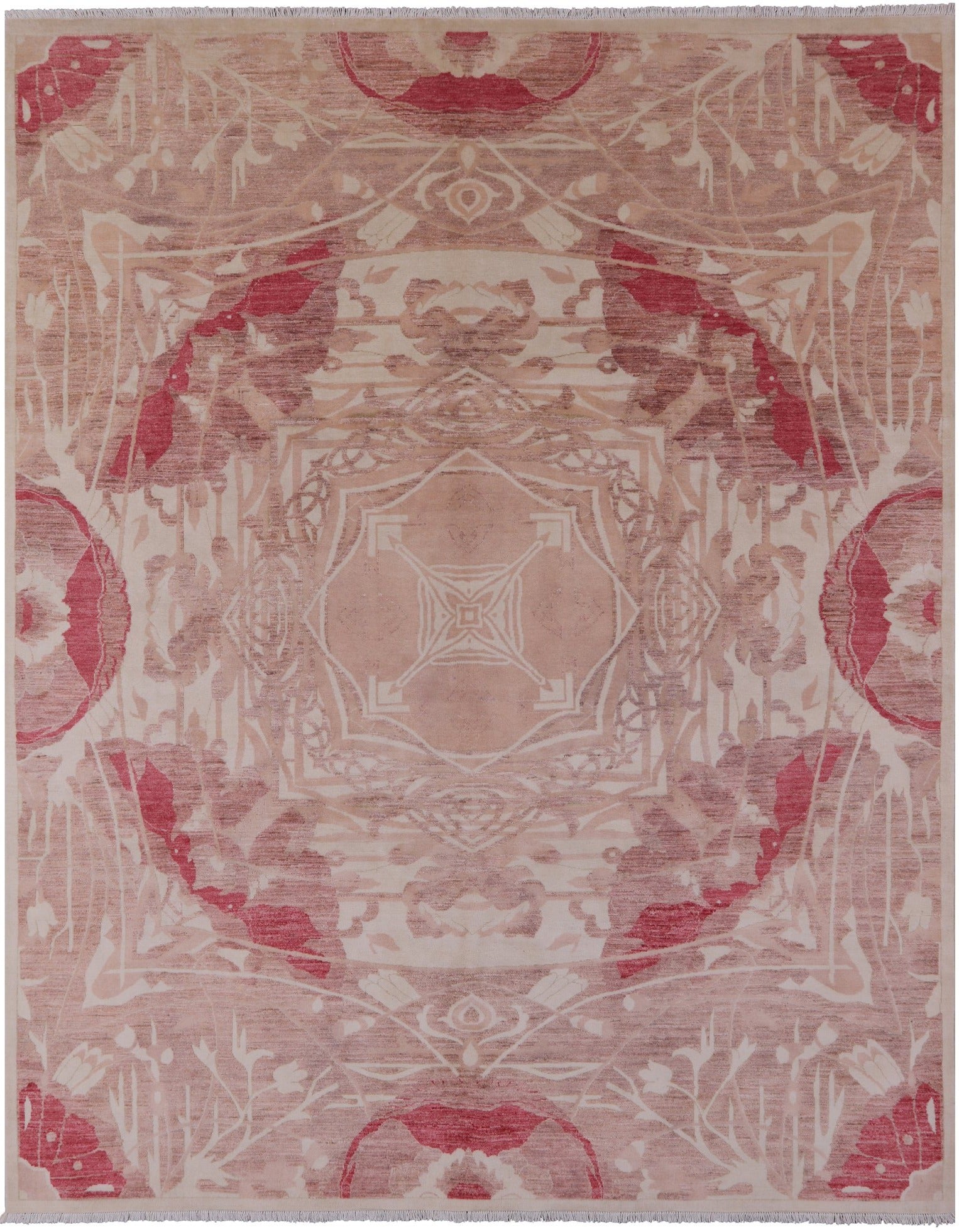William Morris Hand Knotted Wool Rug - 8' 2" X 10' 2" - Golden Nile