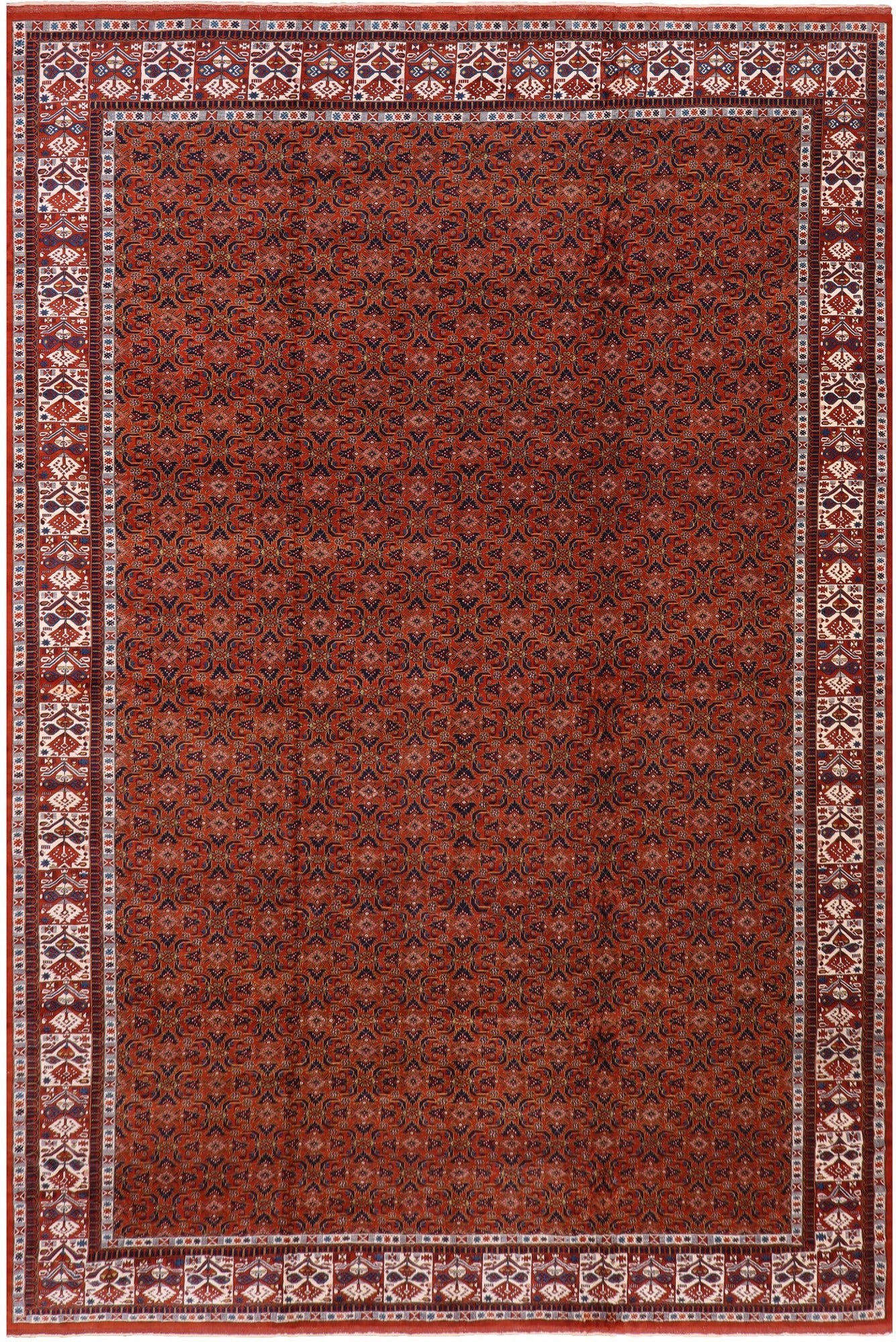Fine Persian Bijar Hand Knotted Wool On Wool Rug - 15' 8" X 25' 5" - Golden Nile