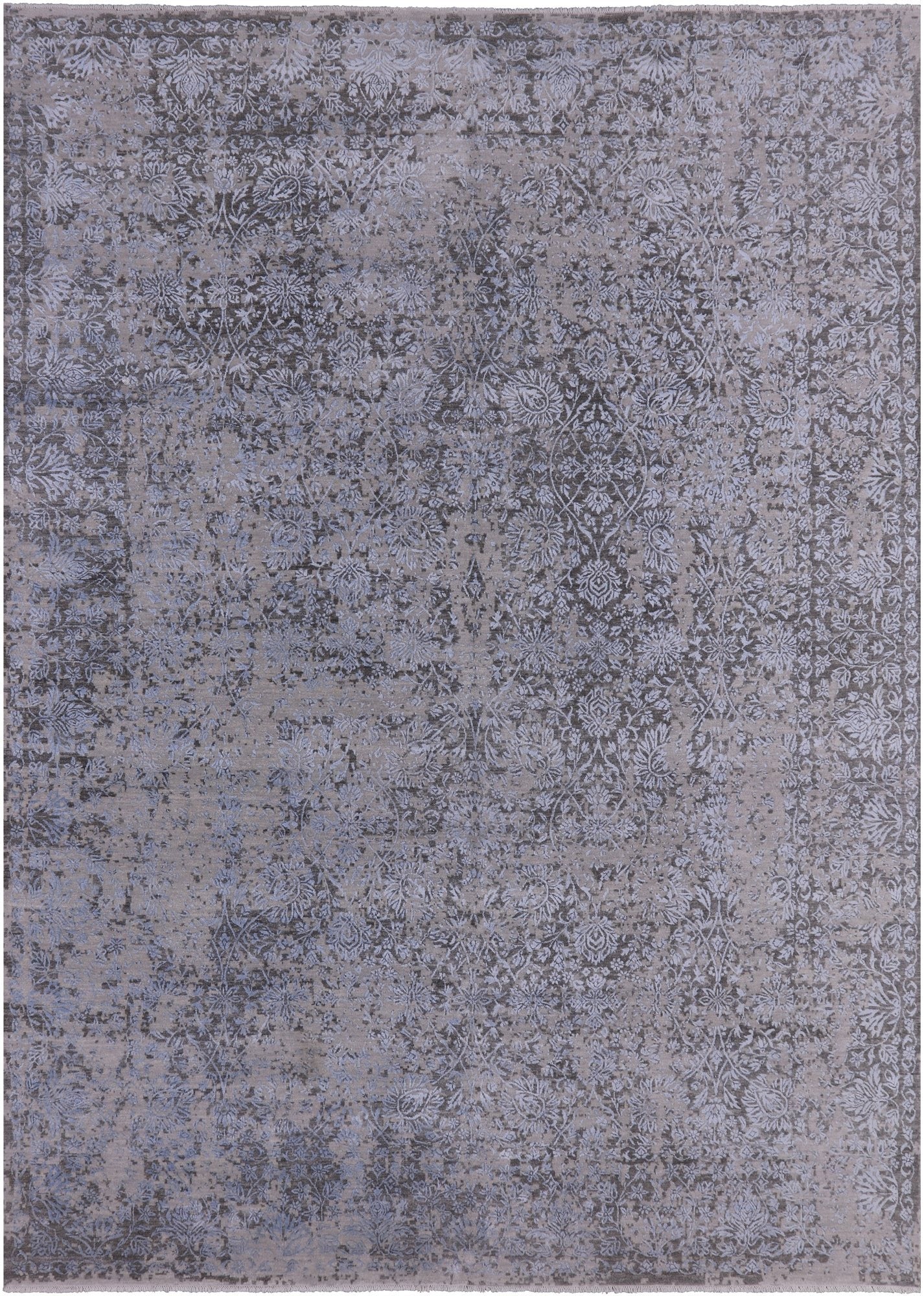 Persian Hand Knotted Wool & Silk Rug - 9' 0" X 12' 3" - Golden Nile