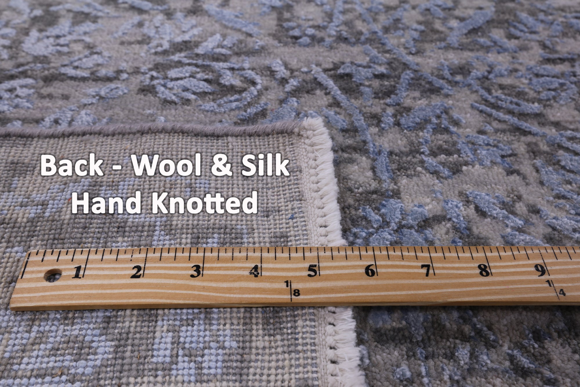 Persian Hand Knotted Wool & Silk Rug - 9' 0" X 12' 3" - Golden Nile
