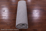 Grey Abstract Modern Hand Knotted Wool & Silk Rug - 8' 9" X 12' 2" - Golden Nile