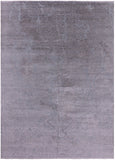 Grey Abstract Modern Hand Knotted Wool & Silk Rug - 8' 9" X 12' 2" - Golden Nile