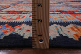 Reversible Kilim Flat Weave Wool On Wool Rug - 8' 2" X 9' 6" - Golden Nile