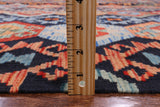 Reversible Kilim Flat Weave Wool On Wool Rug - 8' 8" X 10' 1" - Golden Nile