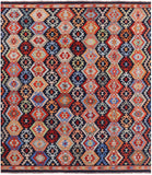 Reversible Kilim Flat Weave Wool On Wool Rug - 8' 8" X10' 0" - Golden Nile