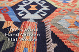 Reversible Kilim Flat Weave Wool On Wool Rug - 8' 8" X10' 0" - Golden Nile