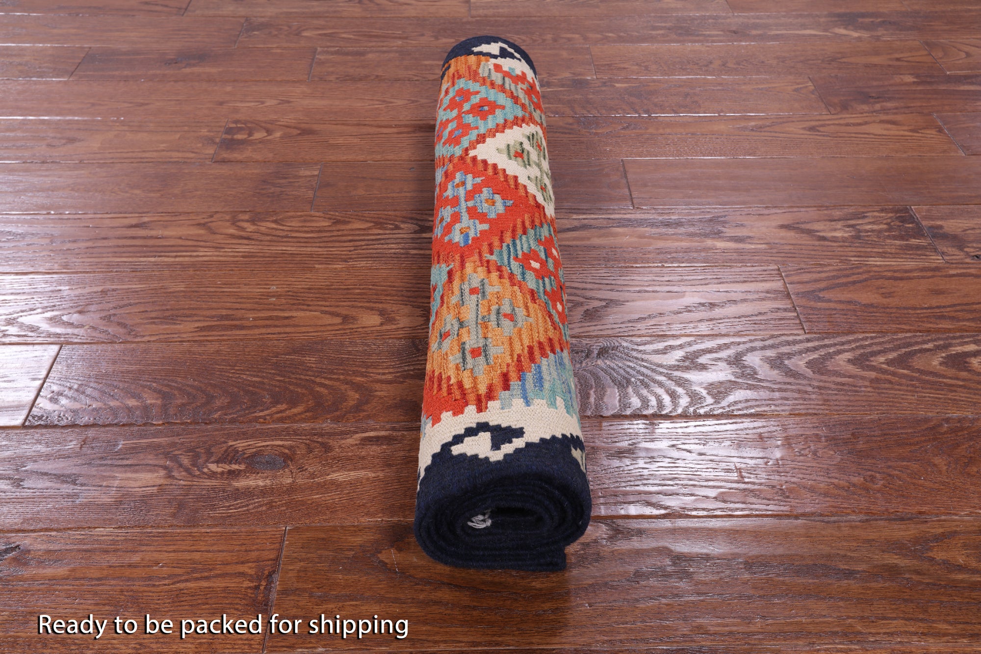 Reversible Kilim Flat Weave Wool On Wool Runner Rug - 2' 8" X 10' 0" - Golden Nile