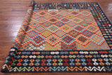 Reversible Kilim Flat Weave Wool On Wool Rug - 6' 9" X 9' 8" - Golden Nile