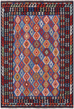 Reversible Kilim Flat Weave Wool On Wool Rug - 6' 9" X 9' 9" - Golden Nile