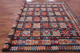Reversible Kilim Flat Weave Wool on Wool Rug - 8' 3" X 9' 9" - Golden Nile