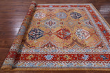 Super Kazak Hand Knotted Wool Rug - 8' 0" X 10' 0" - Golden Nile