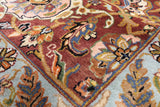 Ivory Persian Tabriz Hand Knotted Wool Rug - 12' 1" X 16' 3" - Golden Nile
