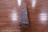 Blue Super Kazak Hand Knotted Wool Rug - 8' 10" X 12' 5" - Golden Nile