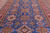Blue Super Kazak Hand Knotted Wool Rug - 8' 10" X 12' 5" - Golden Nile
