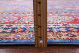 Blue Super Kazak Hand Knotted Wool Rug - 8' 10" X 12' 5" - Golden Nile
