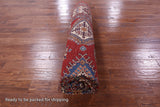 Red Super Kazak Hand Knotted Wool Rug - 8' 8" X 12' 2" - Golden Nile