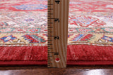 Red Super Kazak Hand Knotted Wool Rug - 10' 2" X 14' 4" - Golden Nile