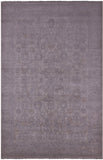 White Wash Peshawar Hand Knotted Wool Rug - 6' 0" X 9' 2" - Golden Nile