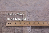 White Wash Peshawar Hand Knotted Wool Rug - 6' 0" X 9' 2" - Golden Nile