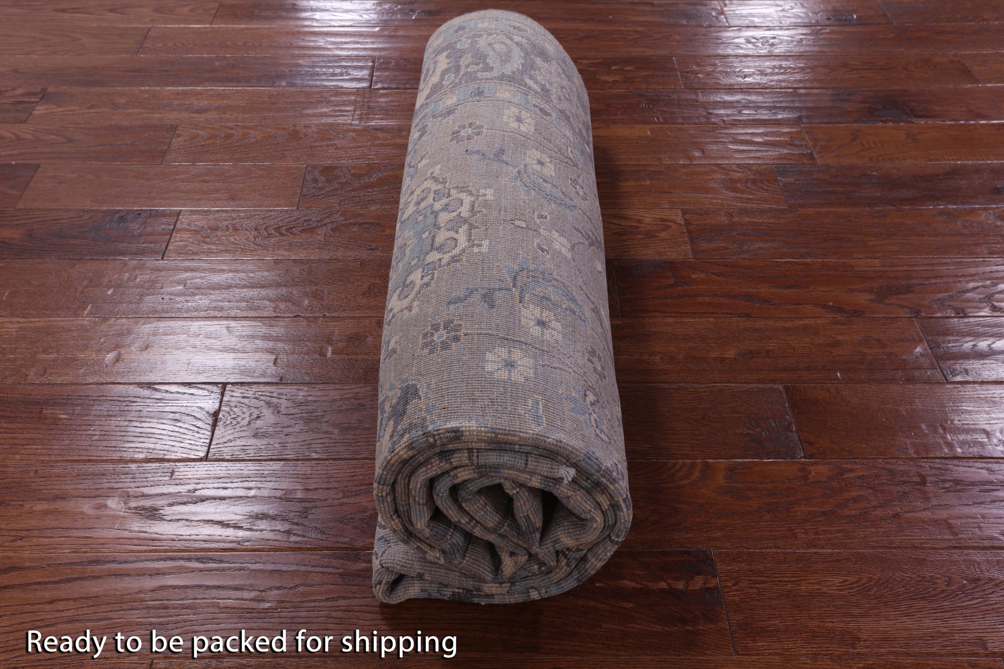 Grey Persian Fine Serapi Hand Knotted Wool Rug - 6' 1" X 9' 0" - Golden Nile