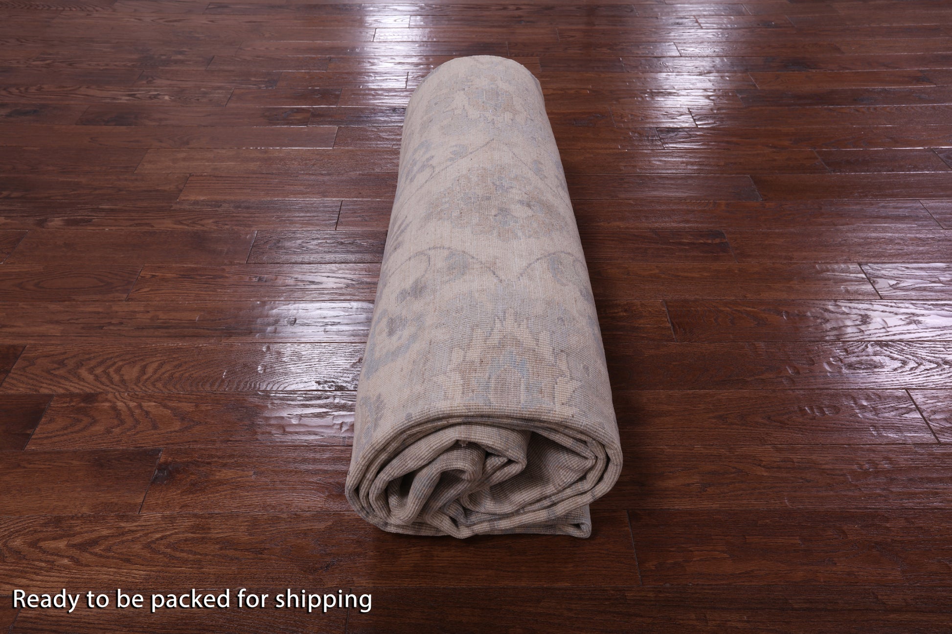Ivory Peshawar Hand Knotted Wool Rug - 9' 10" X 13' 7" - Golden Nile