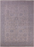 Ivory Peshawar Hand Knotted Wool Rug - 9' 10" X 13' 7" - Golden Nile