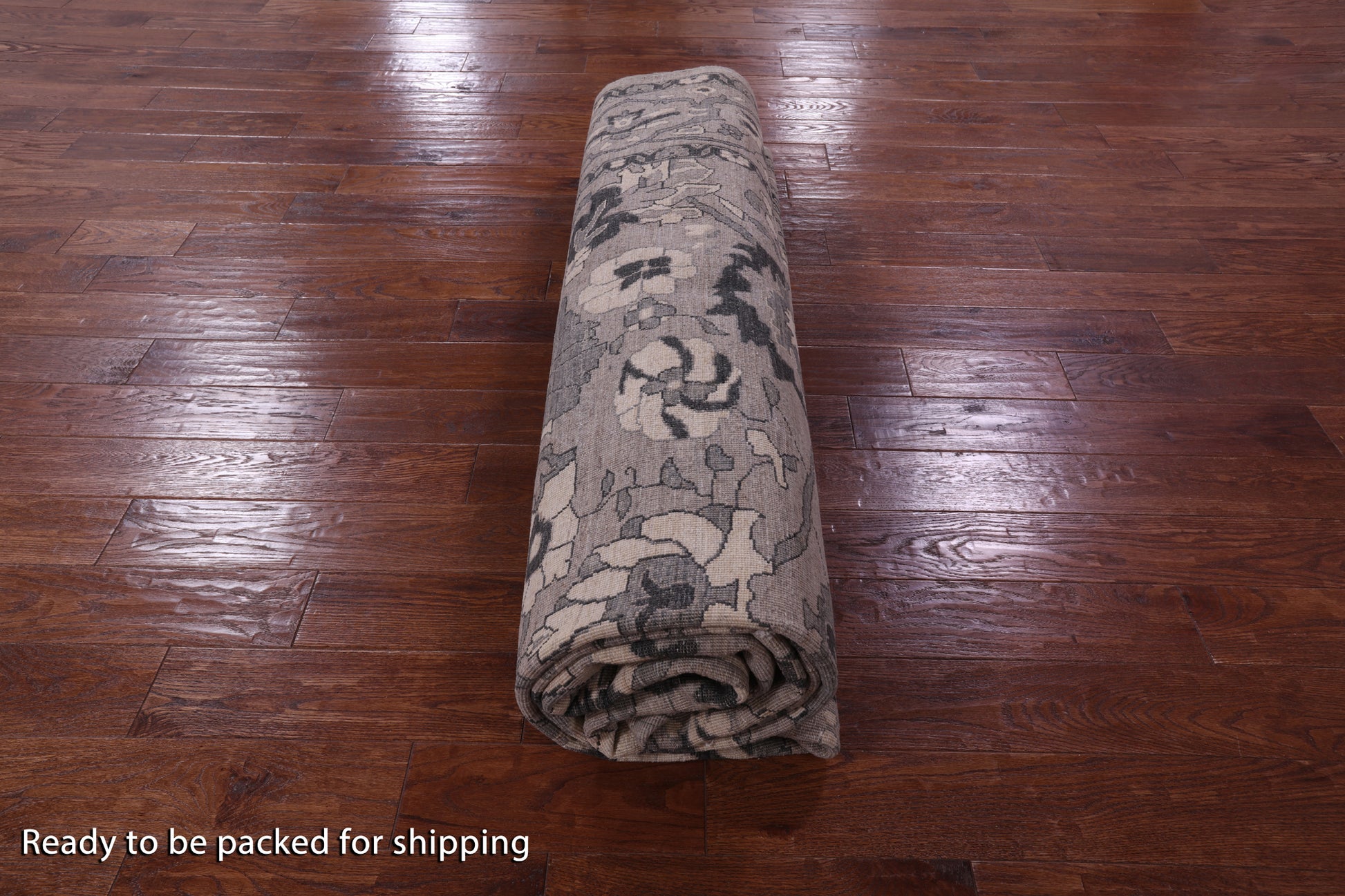 Grey Peshawar Handmade Wool Rug - 9' 4" X 11' 11" - Golden Nile