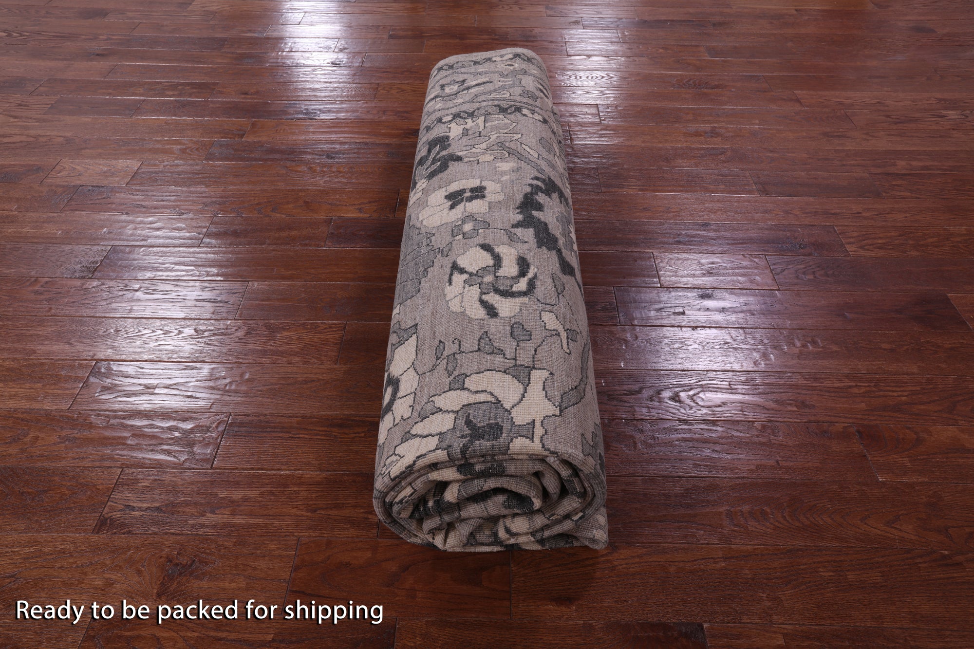 Grey Peshawar Handmade Wool Rug - 9' 4" X 11' 11" - Golden Nile