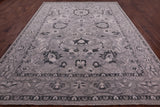 Grey Peshawar Handmade Wool Rug - 9' 4" X 11' 11" - Golden Nile