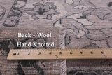 Grey Peshawar Handmade Wool Rug - 9' 4" X 11' 11" - Golden Nile