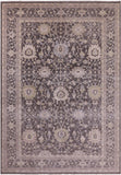 Grey Peshawar Hand Knotted Wool Rug - 9' 9" X 13' 9" - Golden Nile