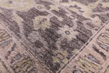 Grey Peshawar Hand Knotted Wool Rug - 9' 9" X 13' 9" - Golden Nile