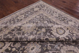 Grey Peshawar Hand Knotted Wool Rug - 9' 9" X 13' 9" - Golden Nile