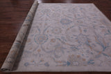 Ivory White Wash Peshawar Hand Knotted Wool Rug - 9' 11" X 13' 11" - Golden Nile