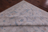 Ivory White Wash Peshawar Hand Knotted Wool Rug - 9' 11" X 13' 11" - Golden Nile