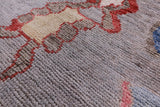 Grey Tribal Moroccan Hand Knotted Wool Rug - 8' 8" X 11' 11" - Golden Nile