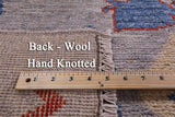 Grey Tribal Moroccan Hand Knotted Wool Rug - 8' 8" X 11' 11" - Golden Nile