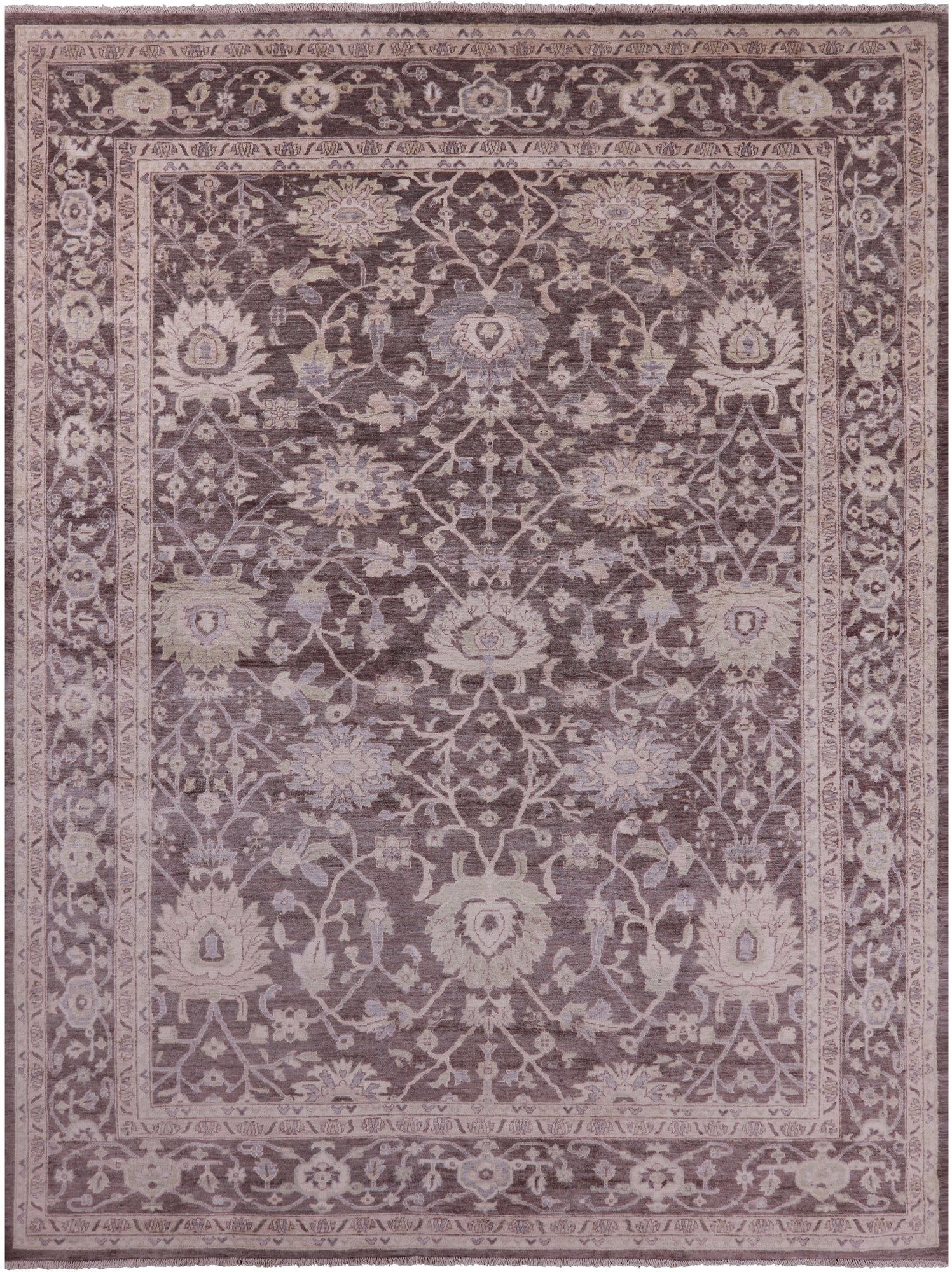 Peshawar Handmade Wool Rug - 8' 11" X 11' 9" - Golden Nile