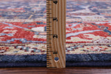 Blue Persian Fine Serapi Hand Knotted Wool Rug - 8' 10" X 11' 11" - Golden Nile
