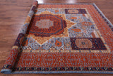 Geometric Persian Mamluk Hand Knotted Wool Rug - 8' 7" X 11' 10" - Golden Nile