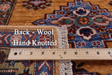 Super Kazak Hand Knotted Wool Rug - 5' 7" X 8' 2" - Golden Nile