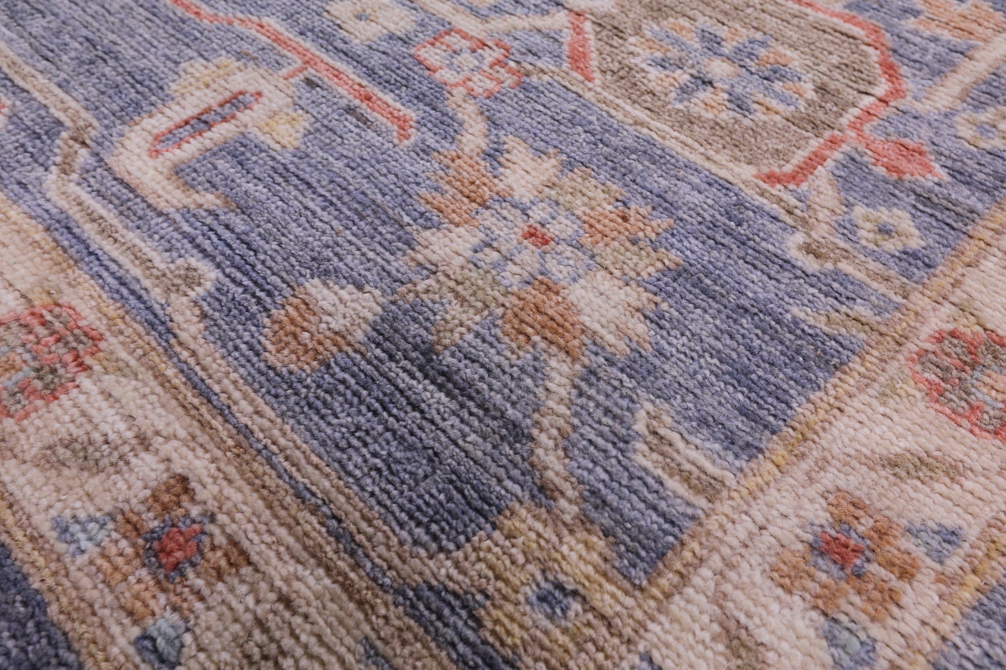 Grey Turkish Oushak Handmade Wool Rug - 10' 1" X 13' 8" - Golden Nile