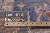 Grey Turkish Oushak Handmade Wool Rug - 10' 1" X 13' 8" - Golden Nile