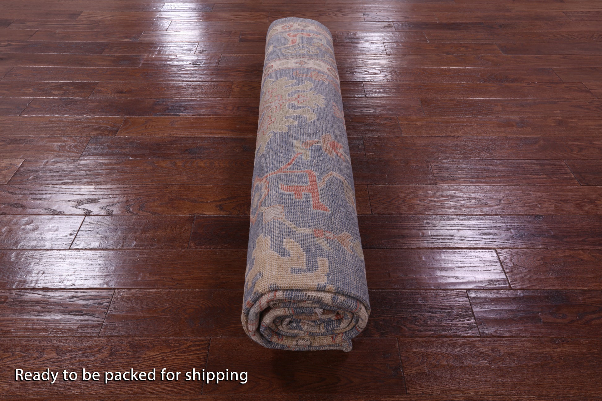 Grey Turkish Oushak Hand Knotted Wool Rug - 9' 0" X 11' 8" - Golden Nile